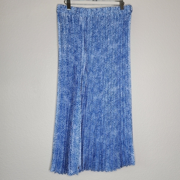 Scotch & Soda Blue Print Midi Skirt M NWT - Picture 2 of 8